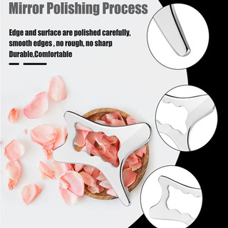 Dụng cụ Gua Sha bằng thép không gỉ Máy mát xa thoát nước bạch huyết, được sử dụng để định hình cơ thể, Giảm đau cơ bắp, Massage mềm mại