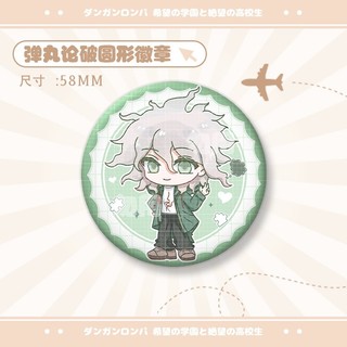 Anime Danganronpa Nagito Komaeda Nanami ChiaKi Huy Hiệu Dễ Thương Nút Cài Áo Cosplay Bộ Sưu Tập Đồ Chơi Túi Trang Trí Quà Tặng