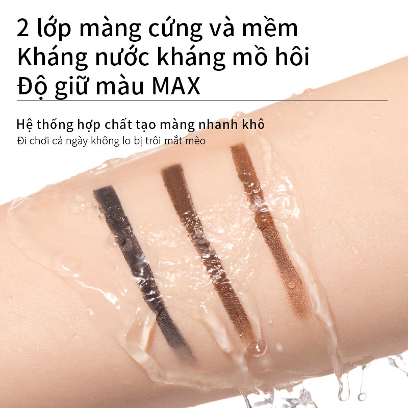 Kẻ Mắt Gel Mooekiss, Chống Nước Mồ Hôi, Không Lem, Lâu Trôi, Nét Mảnh Sắc Nét 100ml, Chống Nước, Không Nhòe, Siêu Mảnh