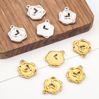 Mặt dây chuyền đuôi cá rỗng bằng thép không gỉ Trang sức tự làm Phụ kiện vàng 18k