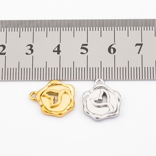 Mặt dây chuyền đuôi cá rỗng bằng thép không gỉ Trang sức tự làm Phụ kiện vàng 18k