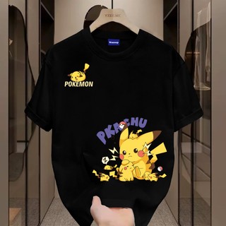 ✨Hàng có sẵn✨ WASSUP Pokémon-Áo thun nam mới! 100% cotton, thời trang, Unisex