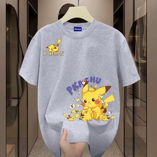✨Hàng có sẵn✨ WASSUP Pokémon-Áo thun nam mới! 100% cotton, thời trang, Unisex