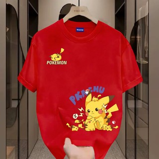 ✨Hàng có sẵn✨ WASSUP Pokémon-Áo thun nam mới! 100% cotton, thời trang, Unisex