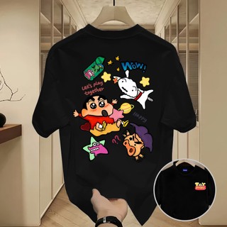 ✨Hàng có sẵn✨ WASSUP Crayon Shin-chan-Áo thun nam mới! 100% cotton, thời trang, Unisex