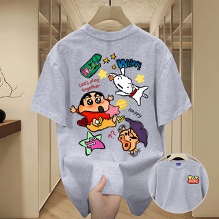 ✨Hàng có sẵn✨ WASSUP Crayon Shin-chan-Áo thun nam mới! 100% cotton, thời trang, Unisex