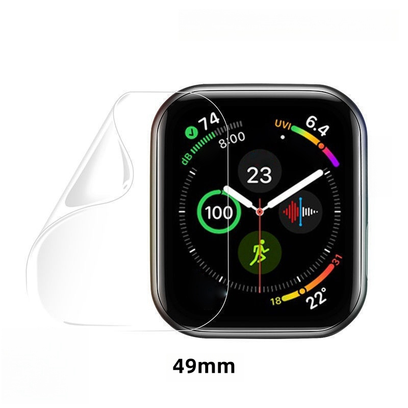 Screen Protector Compatible For Apple Watch Ultra Ultra Series SE  Size 49mm 41mm 45mm 44mm 42mm 40mm 38mm Smart Watch Band