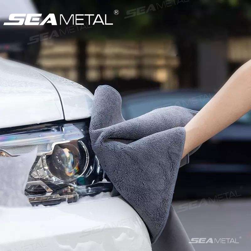 Khăn Lau Xe Ô Tô Đa Năng SEAMETAL Siêu Thấm Hút Lông Nhung Siêu Mềm Mại Không Làm Trầy Xước Sơn Xe