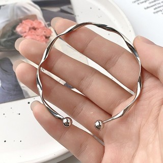 vòng tay nữ kim loại đơn giản dành cho lắc tay bạc mở thời trang và vòng tay vàng chất lượng cao