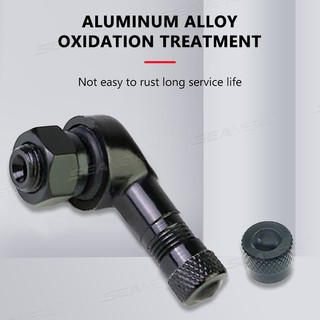 Seametal Xe Máy Hợp Kim Nhôm Vành Van 90 Độ Góc Bánh Xe Lốp Không Ống Van Thân Phần