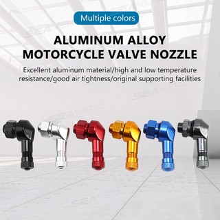 Seametal Xe Máy Hợp Kim Nhôm Vành Van 90 Độ Góc Bánh Xe Lốp Không Ống Van Thân Phần