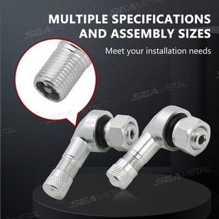 Seametal Xe Máy Hợp Kim Nhôm Vành Van 90 Độ Góc Bánh Xe Lốp Không Ống Van Thân Phần