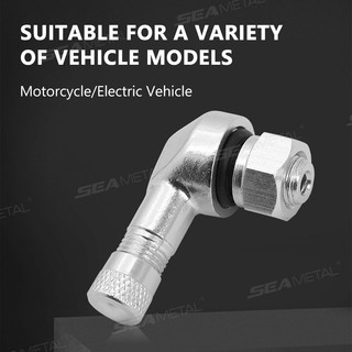 Seametal Xe Máy Hợp Kim Nhôm Vành Van 90 Độ Góc Bánh Xe Lốp Không Ống Van Thân Phần