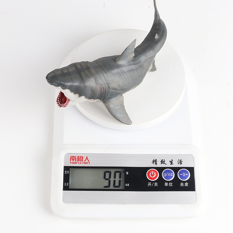 Mô phỏng động vật biển mô phỏng mô hình cá mập trắng lớn mô hình megalodon đồ chơi cá mập phim giống như trẻ em trang trí cá mập