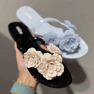 Dép xỏ ngón phẳng Melissa Camellia 2025 Brazil
