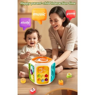 Trống bát diện trẻ em 0-3 tuổi bé trai và bé gái trống bát diện đồ chơi trẻ em đồ chơi giáo dục cho bé.