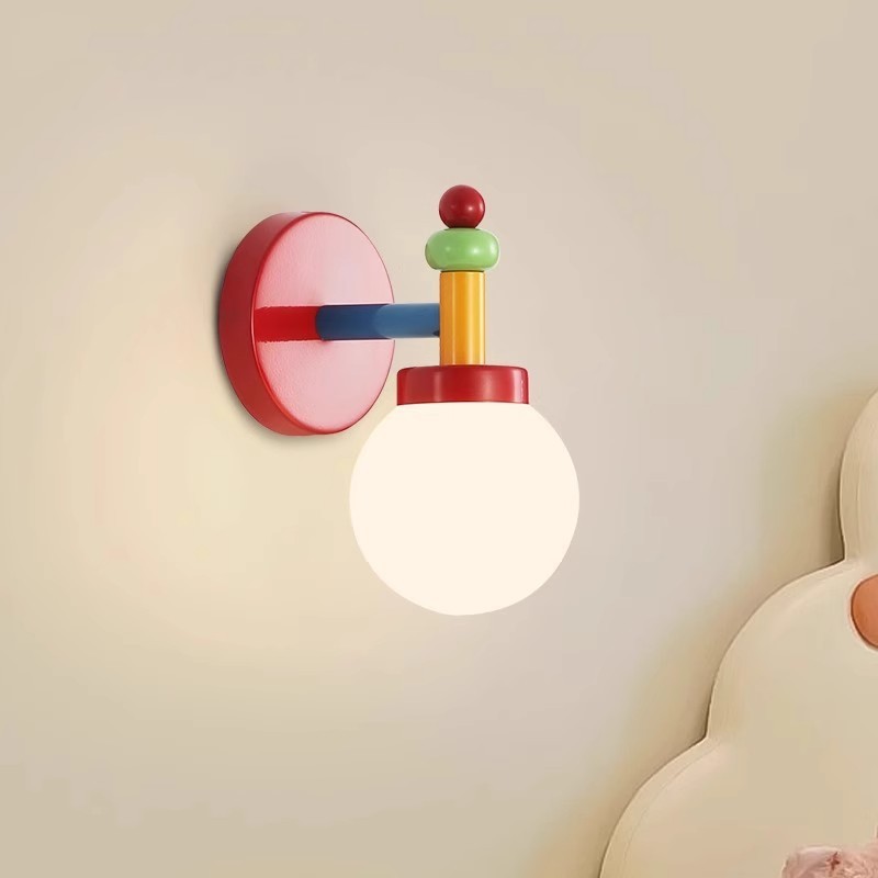 Đèn treo tường đầy màu sắc Memphis hiện đại, Đèn treo tường bằng sắt Led, Phòng ngủ Phòng trẻ em Lớp học Cầu thang Trang trí Đèn chiếu sáng