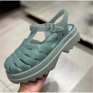 Giày Sandal La Mã dệt đế dày Melissa Cutout của Brazil