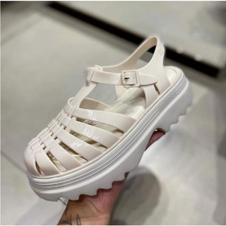 Giày Sandal La Mã dệt đế dày Melissa Cutout của Brazil