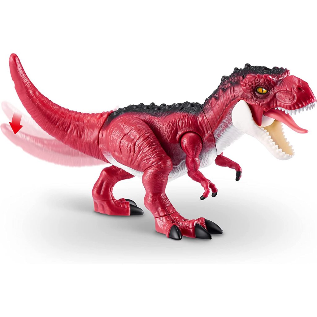 Robo Alive Dino Action T-Rex của ZURU Đồ chơi khủng long, Hành động cắn thật, Âm thanh gầm rú giống như thật, Đồ chơi bò sát tương tác robot cho bé trai
