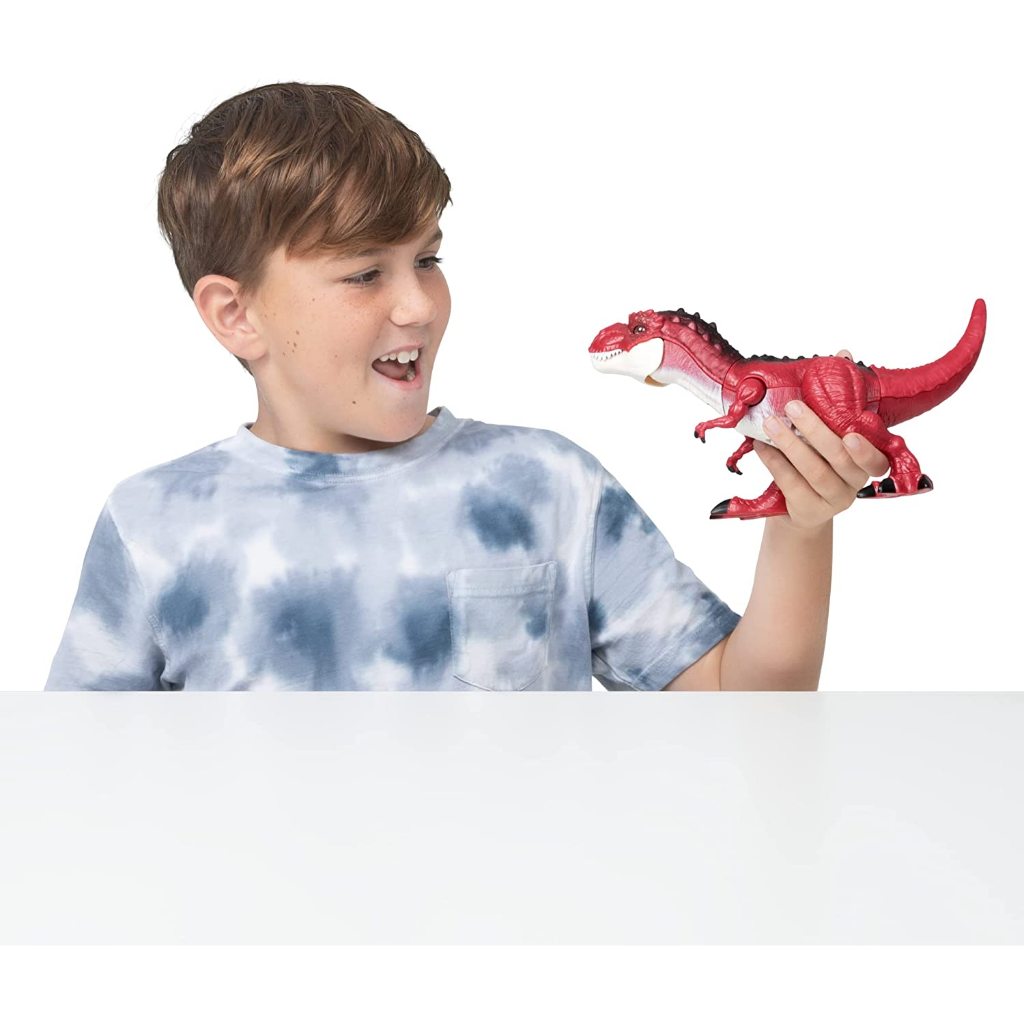 Robo Alive Dino Action T-Rex của ZURU Đồ chơi khủng long, Hành động cắn thật, Âm thanh gầm rú giống như thật, Đồ chơi bò sát tương tác robot cho bé trai