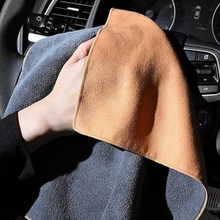 Khăn rửa xe SEAMETAL 500GSM Da lộn hai mặt thấm hút mạnh Vải làm sạch ô tô Nội thất ô tô Khăn lau ngoại thất
