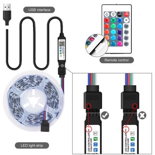 Dải đèn Led RGB USB Led Strip IR RF Bộ điều khiển từ xa 17Key 24 Key 3528 5050 2835