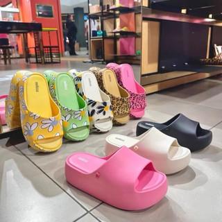 Dép đế dày phong cách mới Melissa Giày thạch chống trượt Giày đi biển