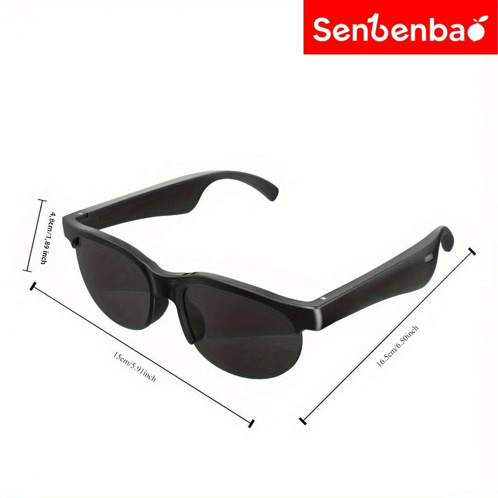 Kính thông minh Senbenbao G88 (3 tặng kèm: Hộp đựng kính mắt + tay cầm ngón tay + vải kính mắt) âm thanh nổi cấp HIFI, kính thông minh IPX5 chống nước Bluetooth 5.4, tương thích với IP và Android