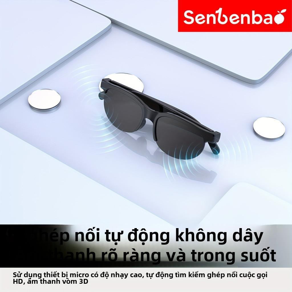 Kính thông minh Senbenbao G88 (3 tặng kèm: Hộp đựng kính mắt + tay cầm ngón tay + vải kính mắt) âm thanh nổi cấp HIFI, kính thông minh IPX5 chống nước Bluetooth 5.4, tương thích với IP và Android