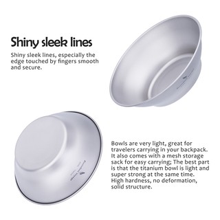 Boundless Voyage Đĩa Titan Bát Bộ Ăn Tối Cắm Trại Ngoài Trời Du Lịch Món Ăn Kim Loại Nhẹ Bộ Đồ Ăn Nhà Bếp Bộ Đồ Ăn