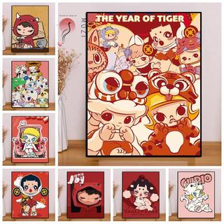 Mozi ✨40 * 50cm / 30 * 40cm Siêu thị bong bóng tranh số hóa tranh tô màu theo số tranh sơn dầu số hoá bộ tô tranh tô màu theo số theo yêu cầu màu theo số tranh tô màu số hoá theo yêu cầu