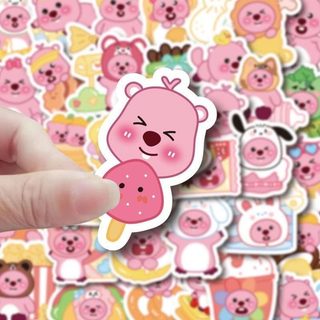 102 Chiếc Hoạt Hình Hàn Quốc Little Beaver Loopy Dán Laptop Cốc Điện Thoại DIY Miếng Dán Chống Thấm Nước