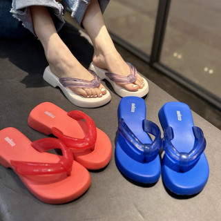 Melissa Phong Cách Mới Đế Dày Flip-Flops Ngoài Trời Chống Trơn Trượt Đi Biển Giày Thạch