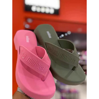 Melissa Phong Cách Mới Đế Dày Flip-Flops Ngoài Trời Chống Trơn Trượt Đi Biển Giày Thạch
