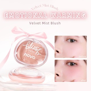 Novo Blush Palette 5g Pink Cheek Rouge Powder Natural Matte Nude Makeup Longlasting Color Rendering Facial Cosmetics 6499