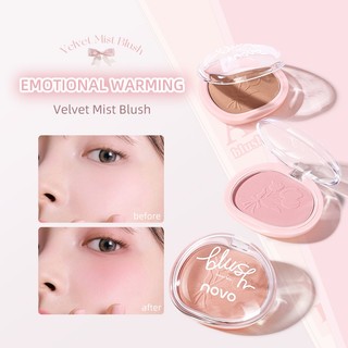 Novo Blush Palette 5g Pink Cheek Rouge Powder Natural Matte Nude Makeup Longlasting Color Rendering Facial Cosmetics 6499