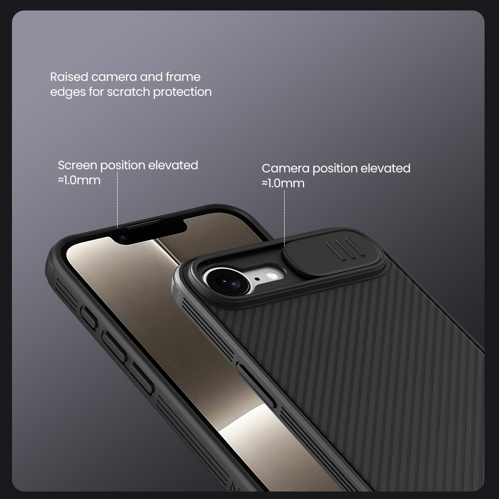 NILLKIN Cho iPhone 17E 16E SE 2025 Camshield Pro PC Từ Tính TPU Bảo Vệ Ống Kính Máy Ảnh Trượt Trượt Ốp Lưng Cứng Vỏ Điện Thoại Vỏ