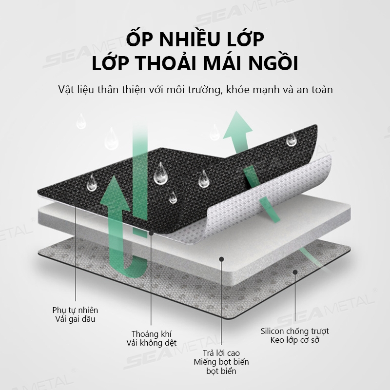 Vỏ bọc ghế ô tô bằng vải lanh SEAMETAL Mặt trước Đệm bọc Bộ bảo vệ mềm đa năng