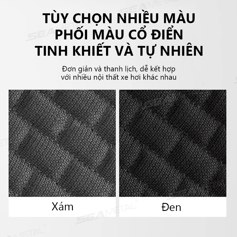 Vỏ bọc ghế ô tô bằng vải lanh SEAMETAL Mặt trước Đệm bọc Bộ bảo vệ mềm đa năng