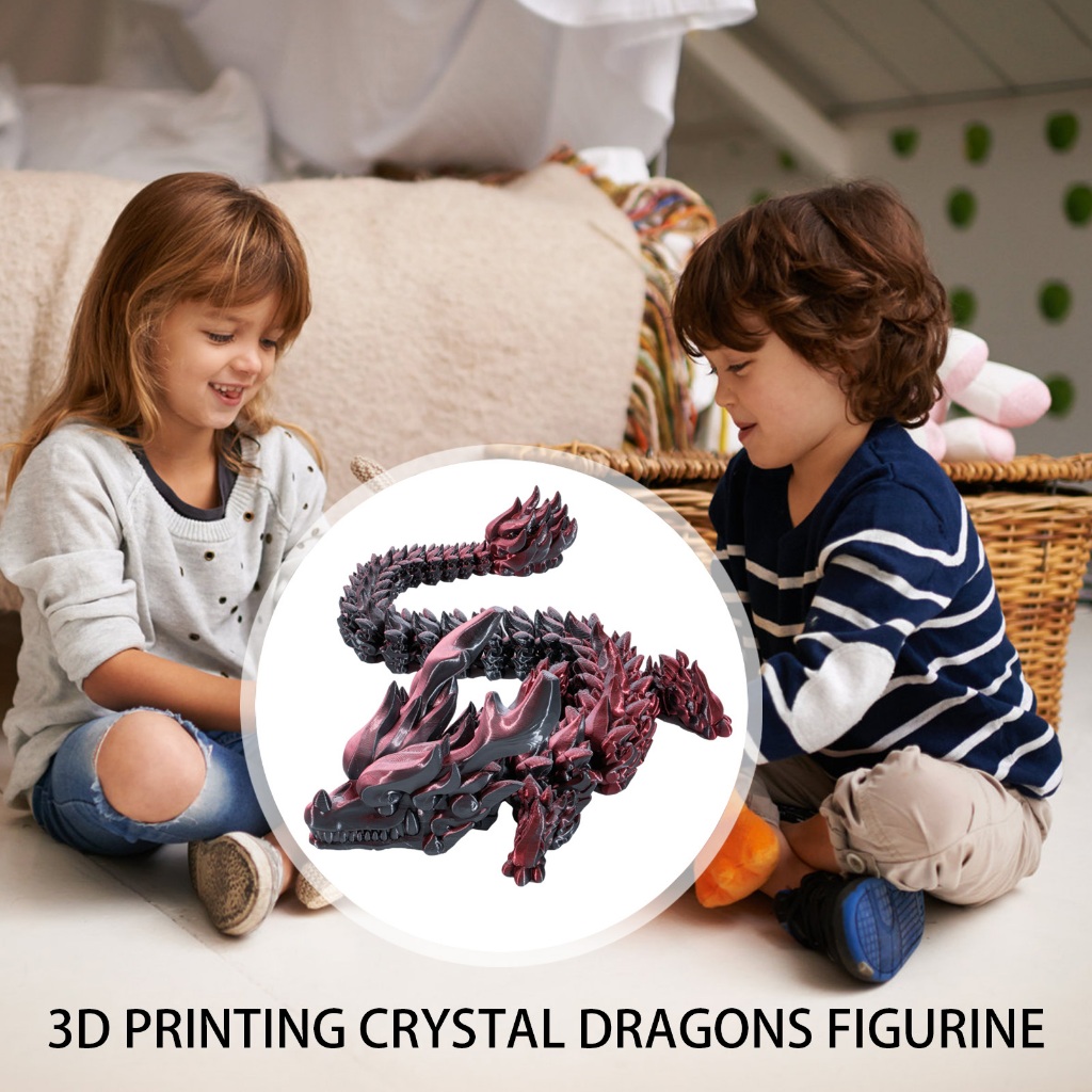 In 3D Pha Lê Rồng Hình Pha Lê Khớp Nối Linh Hoạt Rồng Để Bàn Trung Tâm Cho Phòng Khách Trang Trí Máy Tính Để Bàn