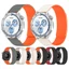 Dây đeo đồng hồ silicon màu kép đa năng 18mm 20mm 22mm cho Garmin Venu 2S 3S / Forerunner 55 158 168 245 255 255S 265 265S 645 Dây đeo đồng hồ từ tính bằng gỗ đám mây