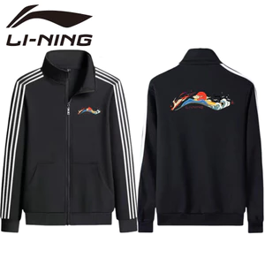 Áo cầu lông Li Ning 2025 mới Li Ning áo khoác cầu lông quần áo dành cho nam nữ đoạn áo dài tay yy thi đấu quần áo áo áo sơ mi thể thao
