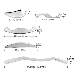 Thép không gỉ IASTM Scraping Board Massage Dụng cụ cạo sâu Fascia Massage Phục hồi thư giãn cơ bắp