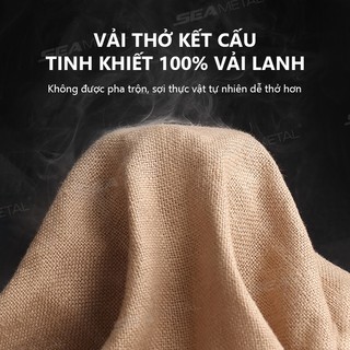 Vỏ bọc ghế ô tô bằng vải lanh SEAMETAL Đa năng Mặt trước Ghế đệm thoáng khí Full Set Bảo vệ ghế ô tô Mad