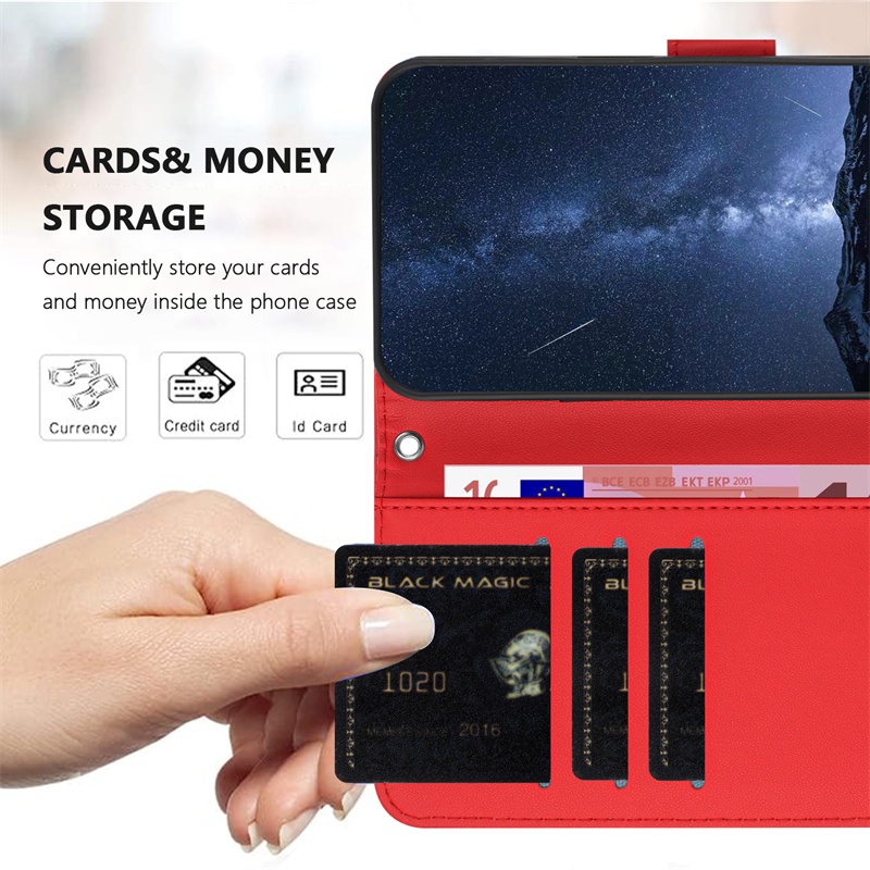 Ốp Lật Cho Honor Magic 5 6 Lite 7 Pro 5G Da Đứng Ví Khe Cắm Thẻ Vỏ Bảo Vệ
