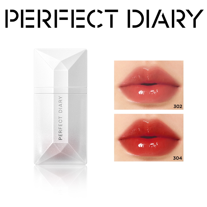 Ảnh Son môi lấp lánh PERFECT DIARY 4ml chiết xuất trà xanh dưỡng ẩm êm dịu 1