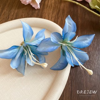 Drejew Lò xo vải mới mô phỏng kẹp tóc hoa cúc phong cách kỳ nghỉ chụp ảnh mỏ vịt đa năng kẹp phụ kiện tóc cao cấp thời trang
