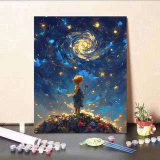 MOZI ✨40 * 50cm / 30 * 40cm hoàng tử bé tranh số hóa tranh tô màu theo số tranh sơn dầu số hoá bộ tô màu theo số tranh sơn dầu số hoá tranh số hóa theo yêu cầu tranh tô màu theo số theo yêu cầu