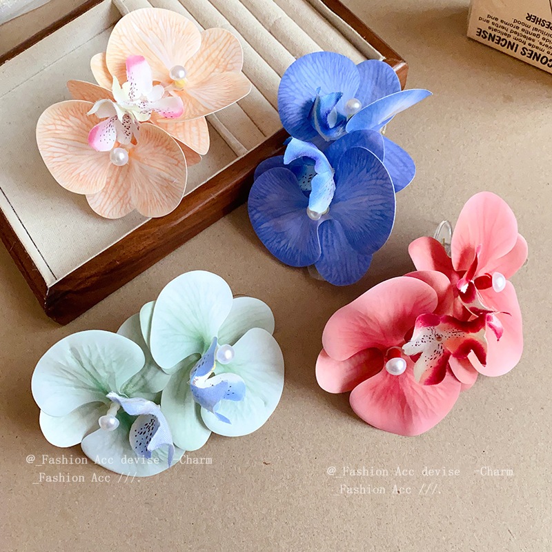 Vải Hoa Ngọc Trai Vịt Mỏ Kẹp Xuân Hè Bên Bờ Biển Ngày Lễ Phong Cách Kẹp Tóc Nhẹ Nhàng Thanh Lịch Khí Chất Phụ Kiện Tóc Người Phụ Nữ